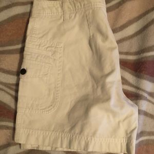 White Cargo Shorts
